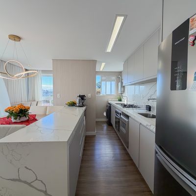 Apartamento Semi Mobiliado no Molha - Apartamento em Barra do Rio Molha, Jaraguá do Sul - à venda - Imobiliária SMART
