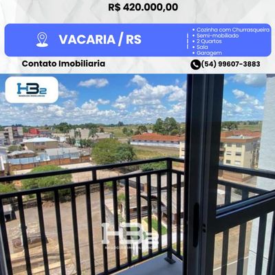 APARTAMENTO A VENDA EM VACARIA RS - Apartamento em PARQUE DE RODEIOS, Vacaria - à venda - HB2 NEGOCIOS IMOBILIARIOS LTDA