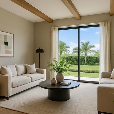 fachada moderna com plantas (melhorada por IA)