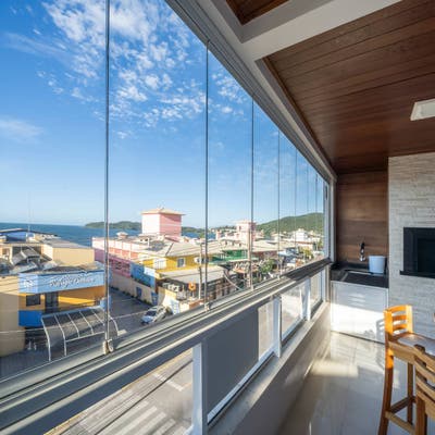 APARTAMENTO VISTA-MAR COM 3 DORMITÓRIOS NO CENTRO DE BOMBINHAS - Apartamento em Centro, Bombinhas - à venda - Imobiliária KS