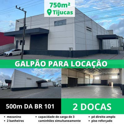 Galpão Comercial para Alugar no Centro de Tijucas-Sc - Galpão em Centro, Tijucas - para locação - Império do Vale Negócios Imobiliários
