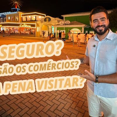 Conheça o Centro da Cidade de Bombinhas SC a Noite! Descubra Restaurantes, Infraestrutura e Muito Mais nas Noites de Verão em Bombinhas SC.