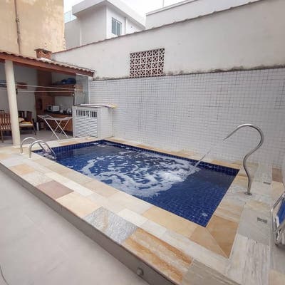 Casa 3 Quartos em Santos (Campo Grande) com Piscina - Pronta para Morar - Casa em Campo Grande, Santos - à venda - Aliança Imóveis Gonzaga LTDA