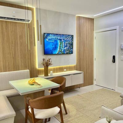 Apartamento Mobiliado com 3 Dormitórios e Sacada Integrada à Venda na Praia Grande - Apartamento em Praia Grande, Governador Celso Ramos - à venda - ADMIR MIRANDA NEGÓCIOS IMOBILIARIOS