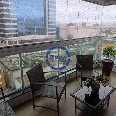 EXCELENTE APARTAMENTO DE 3 DORMITÓRIOS | 118 m2 | 2 VAGAS | PORTEIRA FECHADA - Apartamento em Aparecida, Santos - à venda - A.AYRES IMÓVEIS LTDA