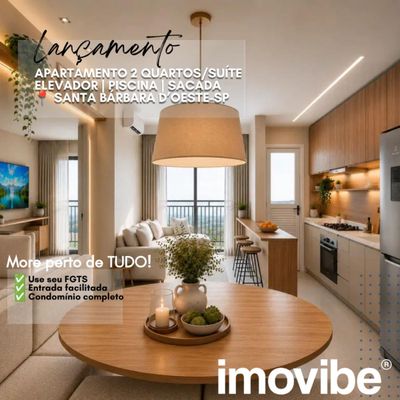 Lançamento de Apartamento com 2 quartos e Suíte em Santa Bárbara d’Oeste - Apartamento em Vila Mac Knight, Santa Bárbara D'Oeste - à venda - Imovibe Imóveis Ltda.