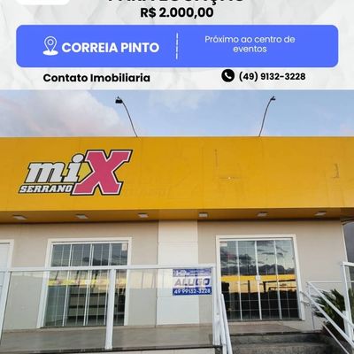 SALA COMERCIAL - Salas Comerciais em PEREIRA ALVES, Correia Pinto - para locação - HB2 NEGOCIOS IMOBILIARIOS LTDA