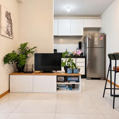 Sala e cozinha integradas
