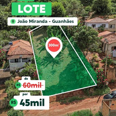 Lote à Venda no Bairro João Miranda em Guanhães - Lote/Terreno em Guanhães - à venda - Gama Imobiliária