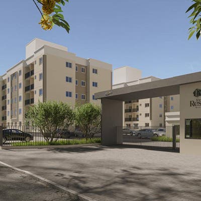 THR6944 - Lindo apartamento 02 quartos, Urbano Resendes Residence, Bairro Vendaval, Biguaçu/SC. - Empreendimento em Vendaval, Biguaçu - à venda - THR IMÓVEIS LTDA