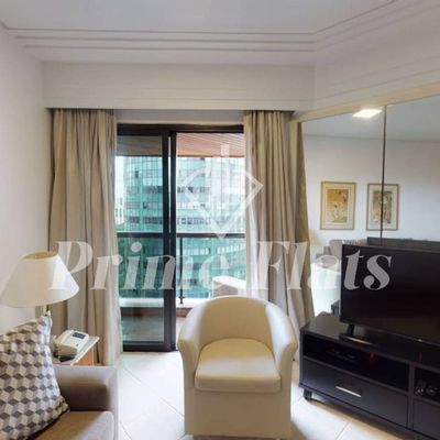 Flat disponível para venda no Golden Tower Residence no Itaim, com 40m², 1 dormitório e 1 vaga de garagem - Flat em Itaim Bibi, São Paulo - à venda - Prime Flats Negócios Imobiliários