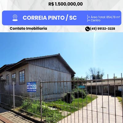 TERRENO À VENDA - Lote/Terreno em Centro, Correia Pinto - à venda - HB2 NEGOCIOS IMOBILIARIOS LTDA