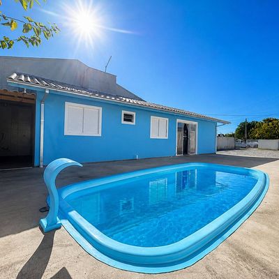 Casa com Piscina e Chácara - Boa Vista - Casa em Boa Vista, Imbituba - à venda - Casa dos Imóveis Administração Imobiliária LTDA