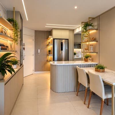 Apartamento mobiliado com 2 dormitórios - Apartamento em Petrópolis, Lages - à venda - ZEH IMOVEIS LTDA