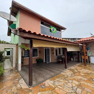 SOBRADO Á VENDA E LOCAÇÃO DEFINITIVA|POIARES-CARAGUATATUBA-SP - Sobrado em Poiares, Caraguatatuba - para locação e à venda - Vilela Imóveis