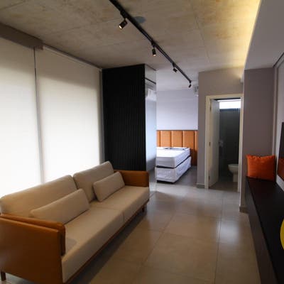 Flat mobiliado para locação no Bairro Jardim da Cidade em Betim Mg - Flat/Loft/Estúdio em Jardim da Cidade, Betim - para locação - Via M Empreendimentos Imobiliários Ltda