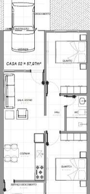 Casa 2 - 2 Quartos com Garagem - Arse 142 (1406 Sul) - Casa em Plano Diretor Sul, Palmas - à venda - ALUGAR ADMINISTRAÇÃO DE IMÓVEIS