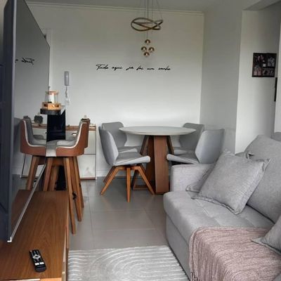Apto - 1 Suíte + 1 Qt - Mobiliado - Sacada c/ Chur - São Vicente - Itajaí/SC - Apartamento - à venda - Denis Alexandre Imóveis