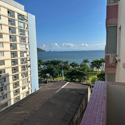 Apartamento 01 dormitório, frente mar, bairro do Embaré - Apartamento em Boqueirão, Santos - para locação - A.AYRES IMÓVEIS LTDA
