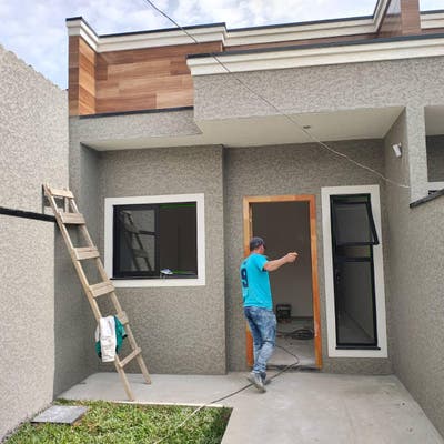 Casa Terrea Nova Bairro Novo A Sitio Cercado - Casa Geminada em Sítio Cercado, Curitiba - à venda - Camargo Group Imobiliária Ltda