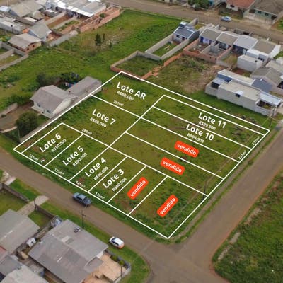 Terreno Alto Cascavel/Boqueirão 237m² | Próx. COLÉGIO ESTADUAL VEREADOR HEITOR ROCHA KRAMER - EFM. - Lote/Terreno em Boqueirão, Guarapuava - à venda - Dom Imóveis Guarapuava