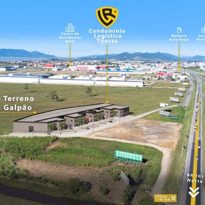 Galpão Logístico na Br 101 nas Tijucas - Galpão em Centro, Tijucas - para locação - Brava Norte Imóveis