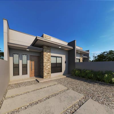 Lançamento! Casa - 1 Suíte + 1 Qt - São Cristovão - Barra Velha/SC - Casa em Quinta dos Açorianos, Barra Velha - à venda - Denis Alexandre Imóveis