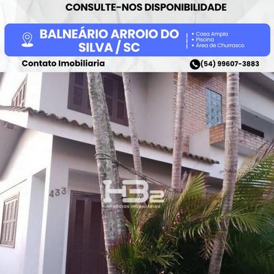 Casa com 3 quartos - Balneário Arroio do Silva - Casa em Centro, Balneário Arroio do Silva - para locação e para temporada - HB2 NEGOCIOS IMOBILIARIOS LTDA
