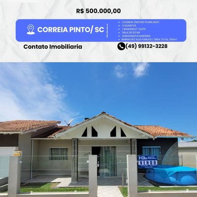 CASA À VENDA - Casa em Pro Flor, Correia Pinto - à venda - HB2 NEGOCIOS IMOBILIARIOS LTDA