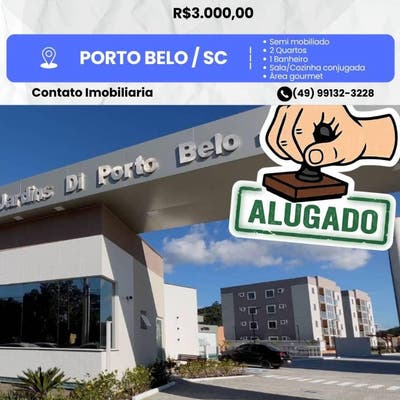 APARTAMENTO/ALUGUEL - Apartamento em Porto Belo - para locação - HB2 NEGOCIOS IMOBILIARIOS LTDA