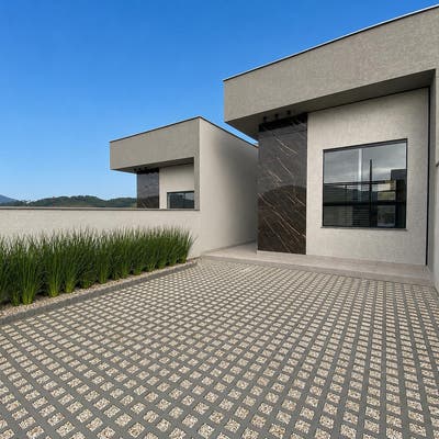 Geminado Térreo | Três Rios do Norte | 2 quartos (1 suíte) | 80m² - Casa Geminada em Três Rios do Norte, Jaraguá do Sul - à venda - MACROimoveis.com