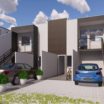 Casa na Planta com 3 Quartos 2 - Guarujá Mansões - Casa Geminada em Guarujá Mansões, Betim - à venda - Via M Empreendimentos Imobiliários Ltda
