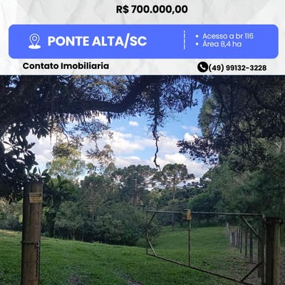 AREA URBANA/RURAL - Terreno em Ponte Alta - à venda - HB2 NEGOCIOS IMOBILIARIOS LTDA
