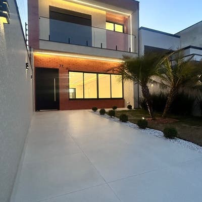 Sobrado alto padrão na rua Frésia - Sobrado em Eucaliptos, Fazenda Rio Grande - à venda - P&G IMOBILIARIA REALIZA FRG LTDA