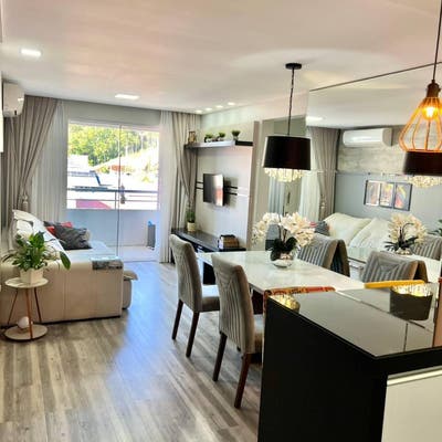 Sala de estar e jantar