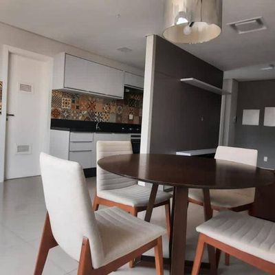 Sala de estar com cozinha integrada
