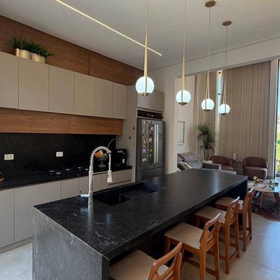 Cozinha integrada à sala
