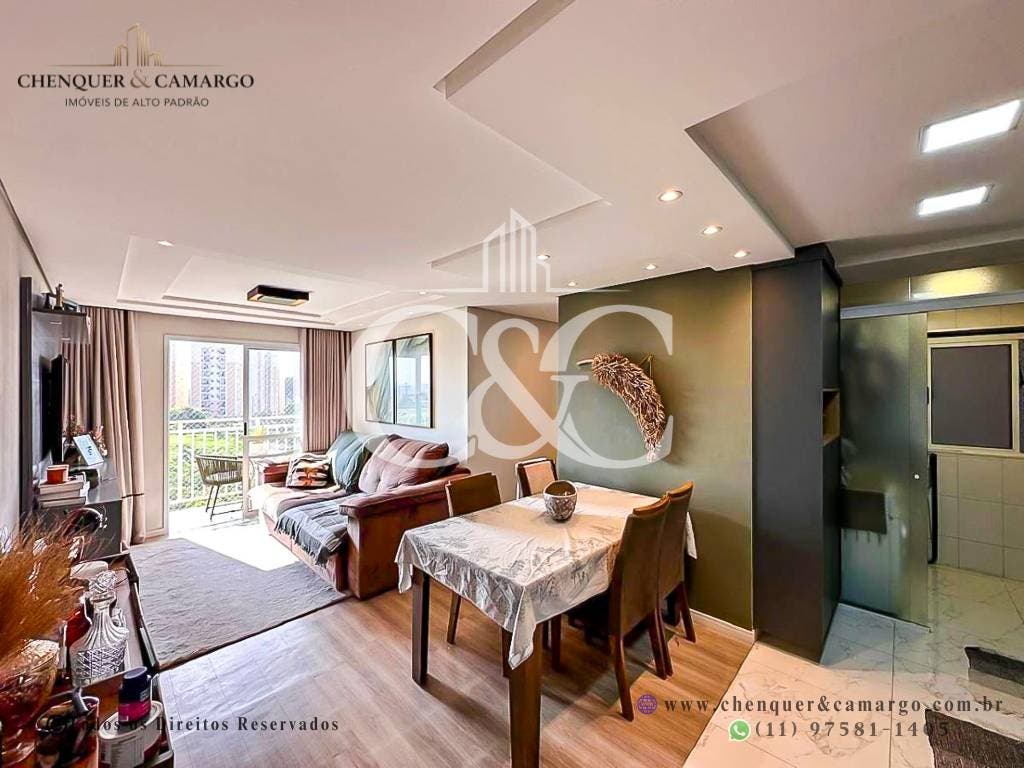 Apartamento à venda no Jardim Conquista Jundiaí, 64m², reformado, 2 dormitórios planejados
