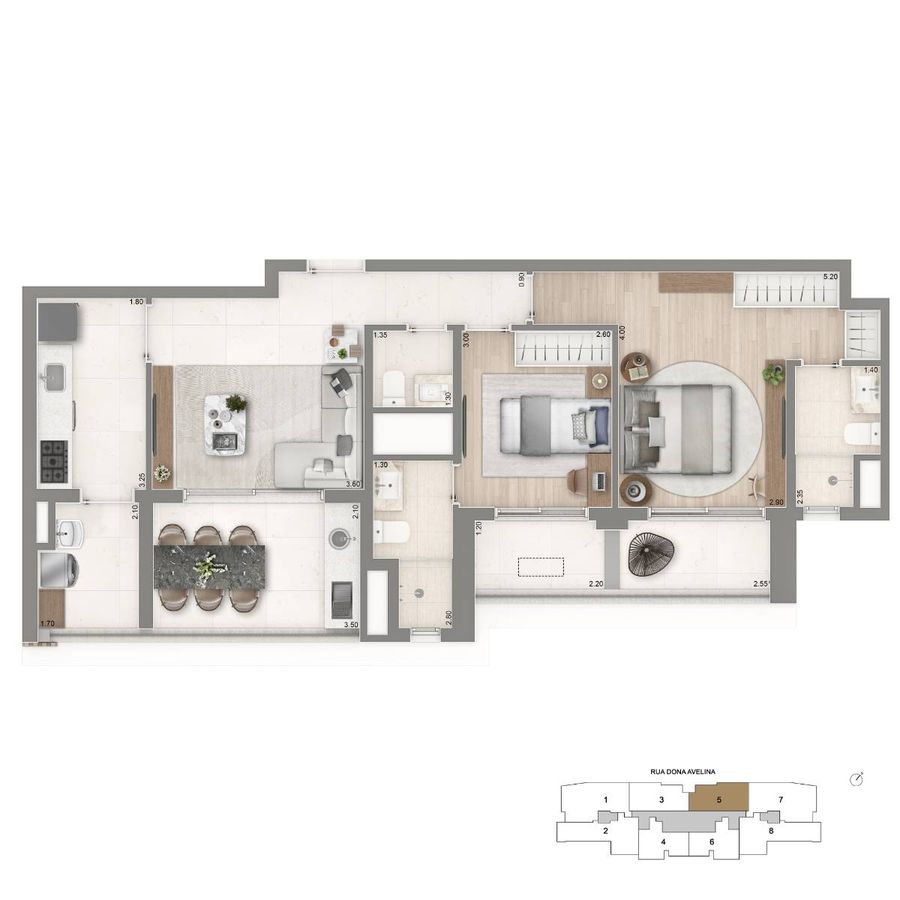 Apartamento, 2 quartos, 83 m² - Foto 4